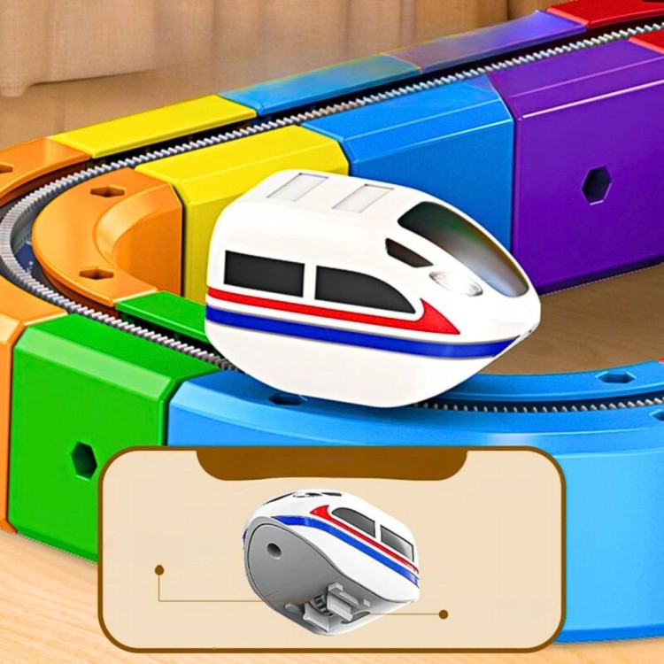 Klocki Magnetyczne Kolejka Elektryczna Tor Antygrawitacyjny Pociąg 81el.