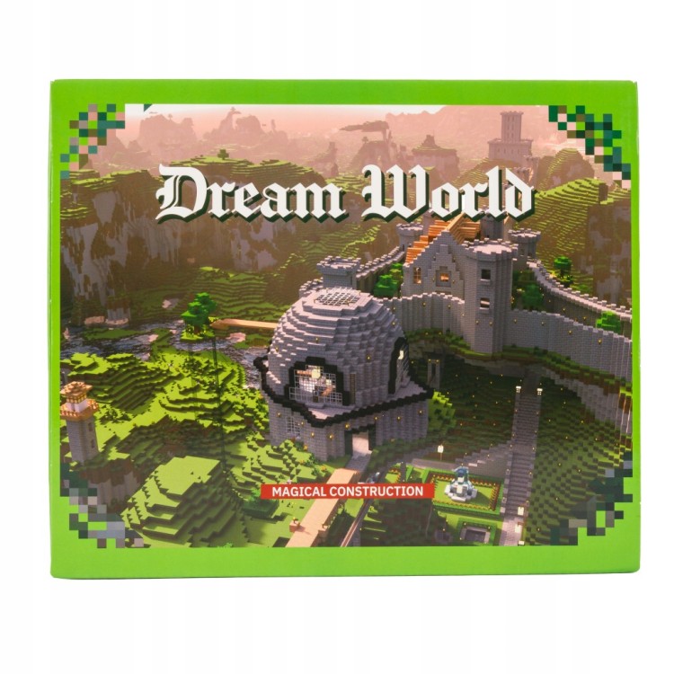 Klocki magnetyczne Minecraft 128szt. konstrukcyjne sześciany + 4 FIGURKI