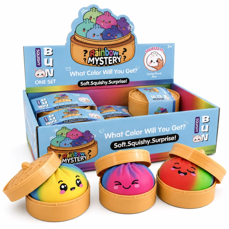 Gniotek Antystresowy Pieróg Dumpling XXL Squishy w Pudełku Mystery ściskacz