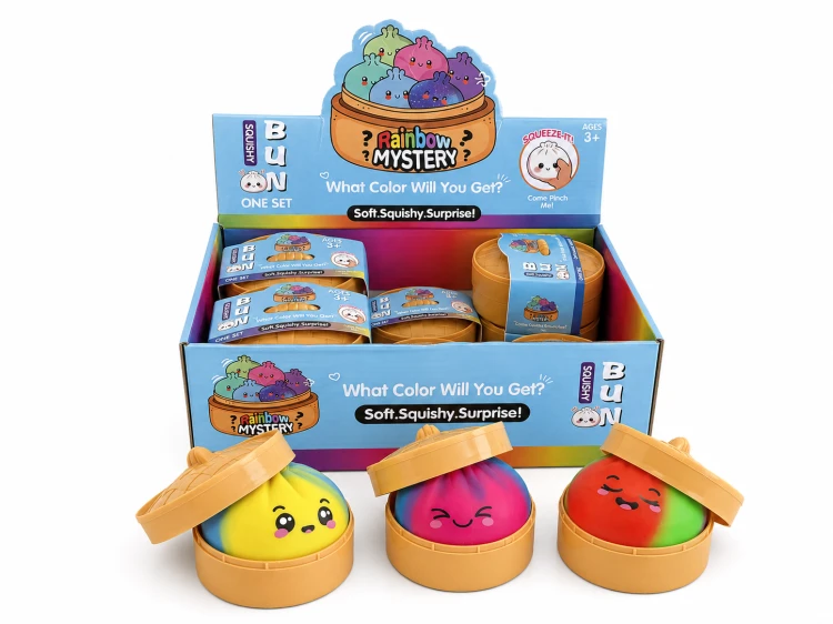 Gniotek Antystresowy Pieróg Dumpling XXL Squishy w Pudełku Mystery ściskacz